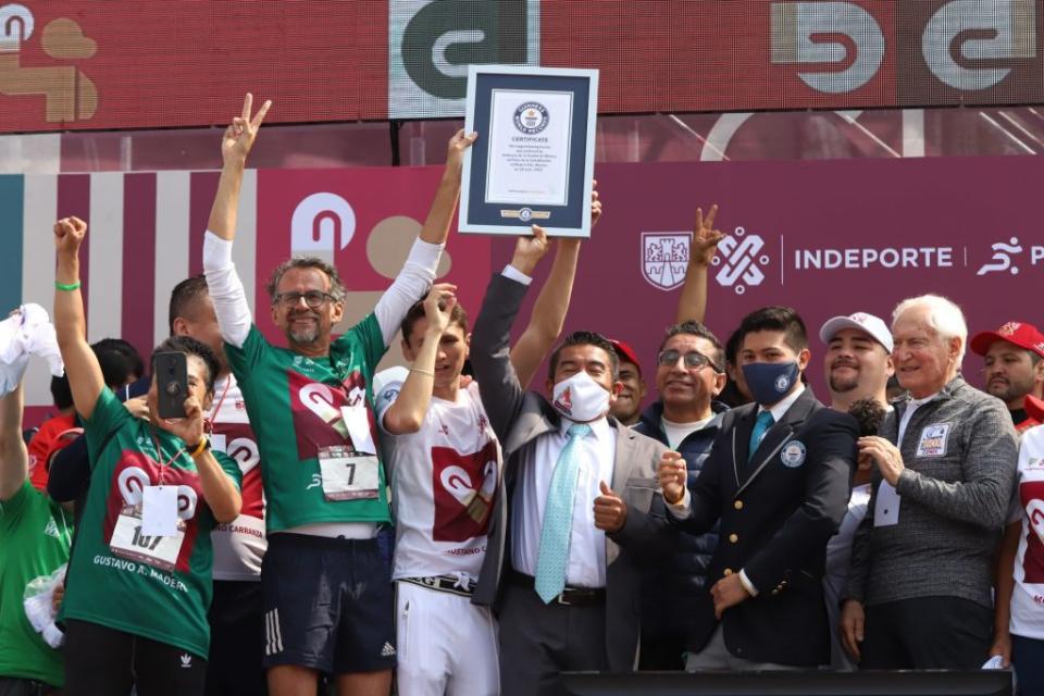 Récord Guiness por la clase de box masiva en el Zócalo de la CDMX/Foto: Edgar Negrete | Cuartoscuro.