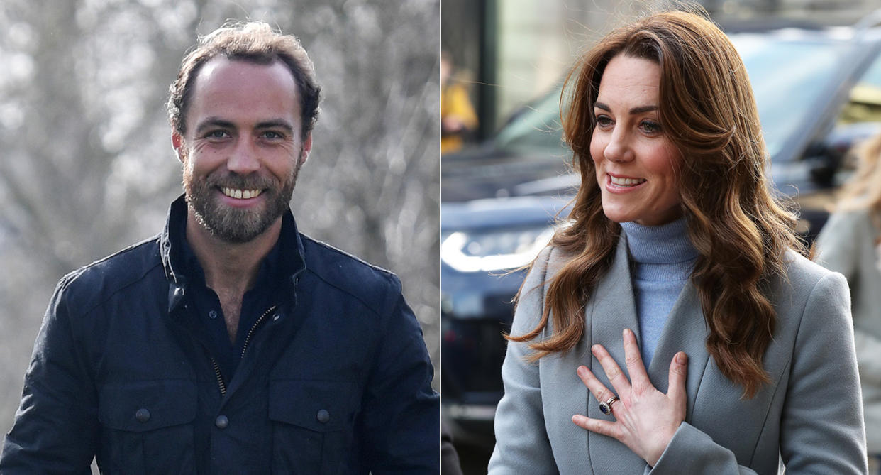 James Middleton, 32, and his sister the Duchess of Cambridge. 38. (PA Images)