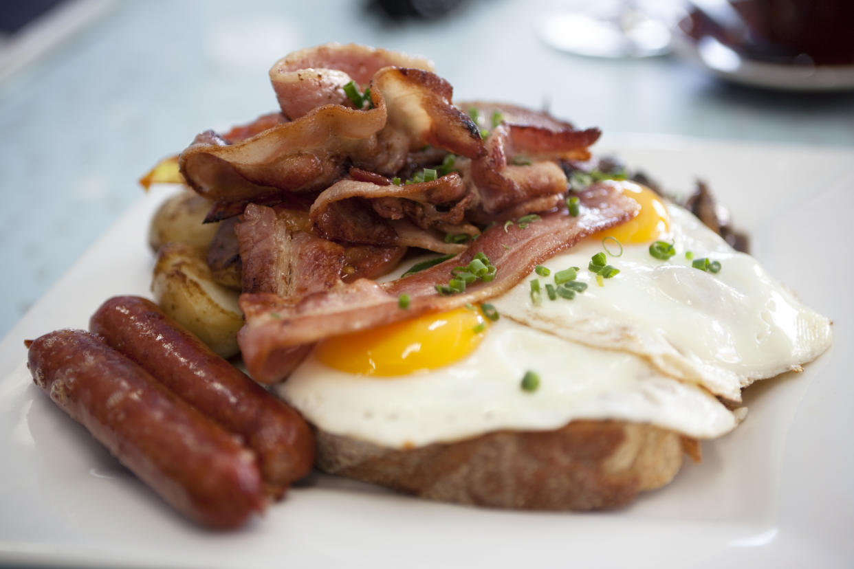 A full English breakfast. (Getty Images)