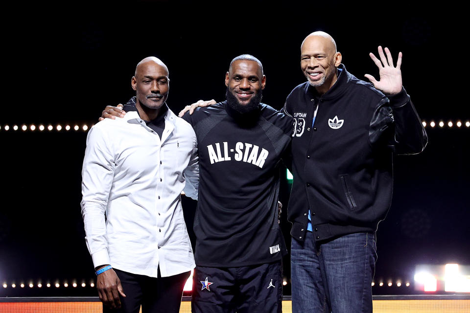 Karl Malone, LeBron James and Kareem Abdul-Jabbar