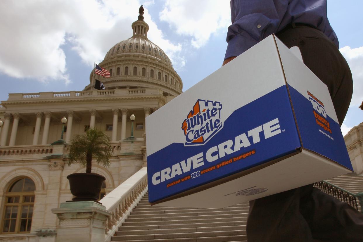 White Castle "Crave Cases" is carried into the U.S. Capitol