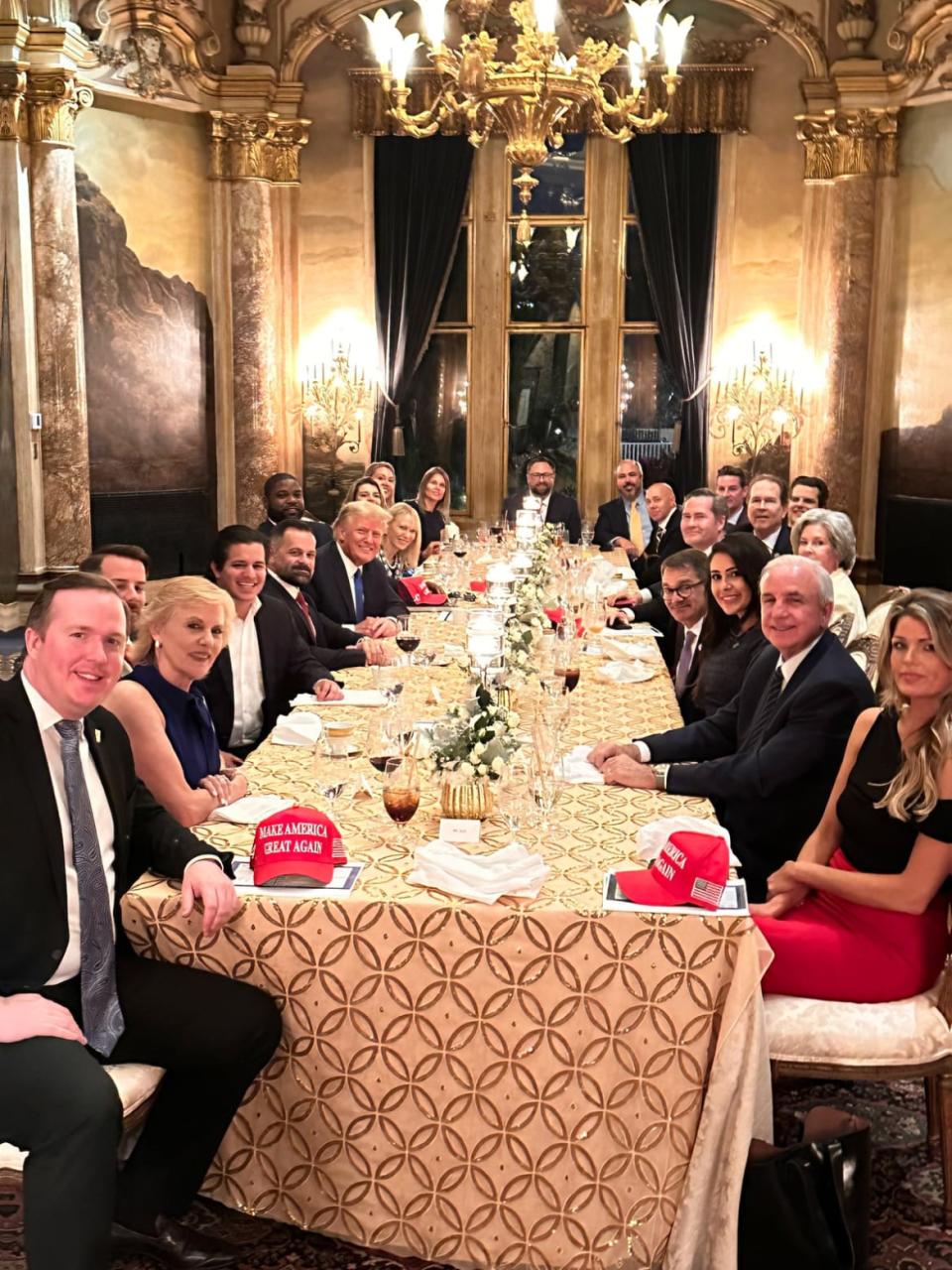 <div class="inline-image__caption"><p>Rep. Byron Donalds next to Donald Trump at Mar-a-Lago.</p></div> <div class="inline-image__credit">Courtesy of Cory Mills</div>