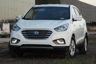 2015 Hyundai Tucson Fuel Cell at Hyundai headquarters, Fountain Valley, CA