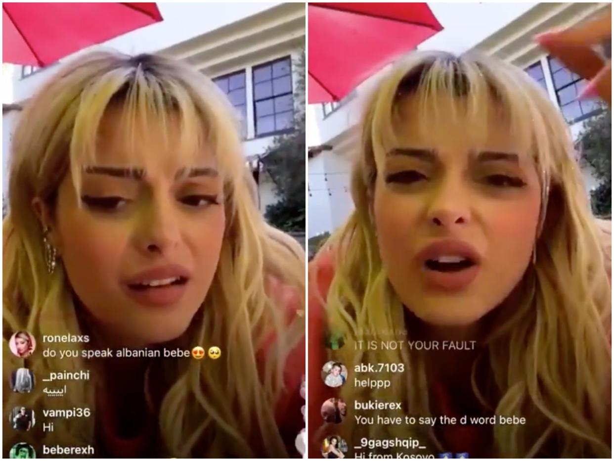 Bebe Rexha calls out man who flashed her during Instagram Live (Instagram)