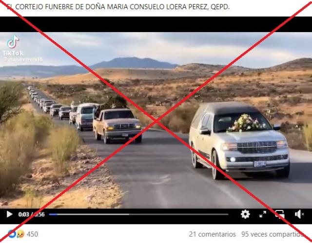 Video de un cortejo f nebre en una zona des rtica no corresponde