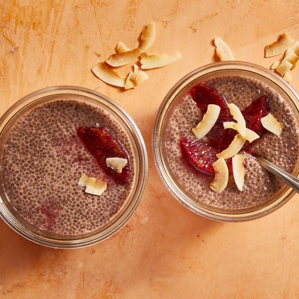 4) Blood Orange and Coconut Chia Pudding