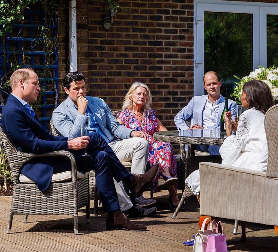 Deborah James has shared a photo of her meeting with Prince William as the royal presented her with her Damehood. (Deborah James)