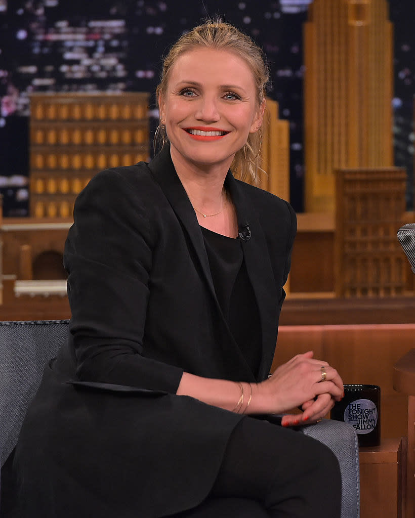 Cameron Diaz Visits "The Tonight Show Starring Jimmy Fallon" at NBC Studios