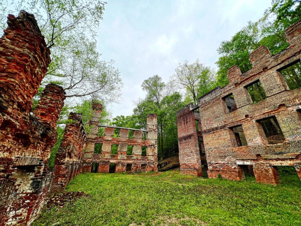 The mill was burned down during the Civil War and over the years, its remains have been used in movies and attracts hikers and visitors alike to the park in droves.