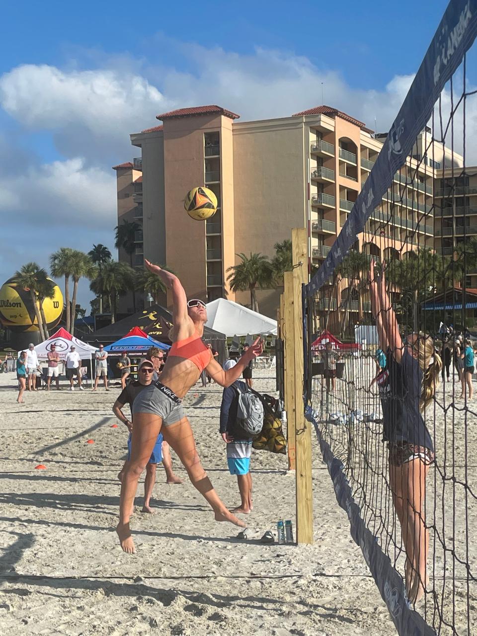 Sophie Sabol takes a swing during the East Coast Championships in Clearwater, Florida.