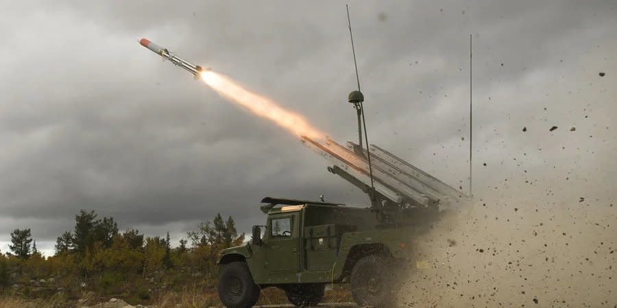 MLRS fire