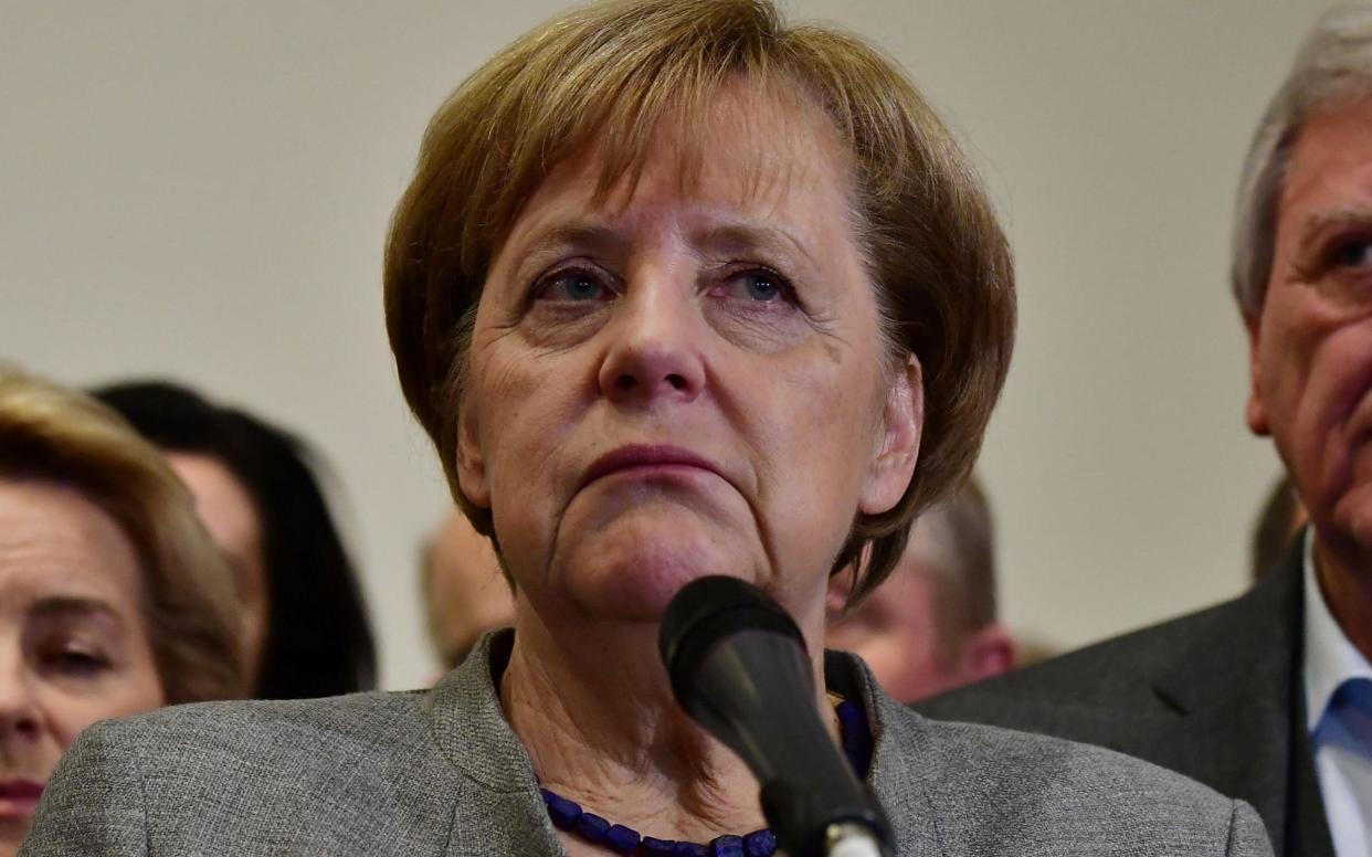 German Chancellor and leader of the Christian Democratic Union (CDU) party, Angela Merkel - AFP