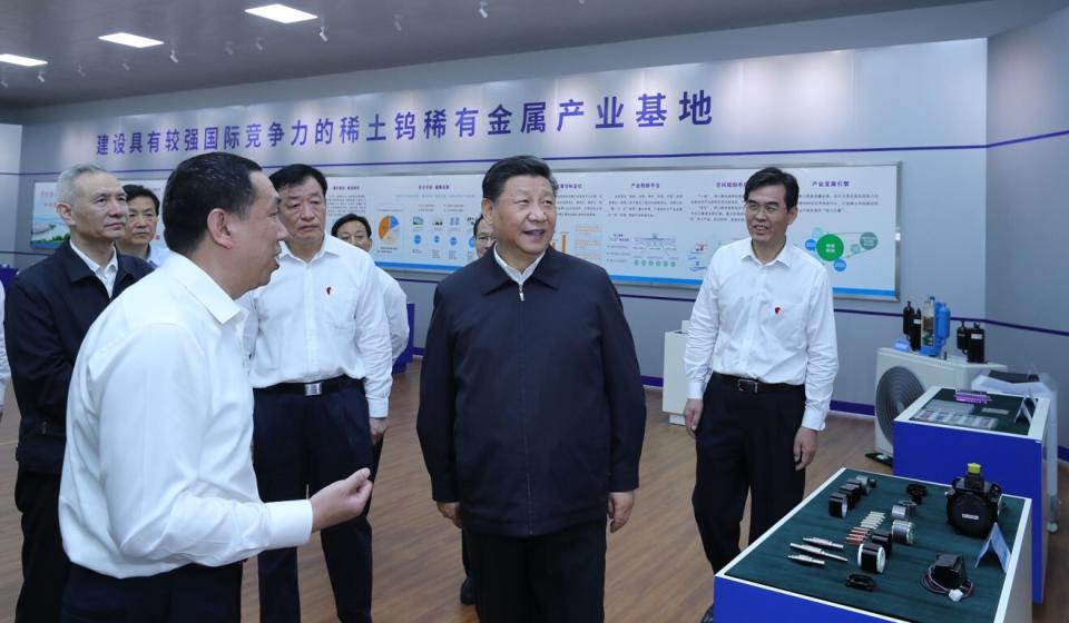 Chinese President Xi Jinping&#x002019;s visit last year to a rare earth refinery in Jiangxi province spurred US officials to redouble efforts aimed at creating a domestic industry. Photo: Xinhua