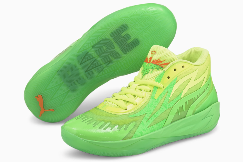 Nickelodeon x Puma MB.02 “Slime.” - Credit: Courtesy of Puma