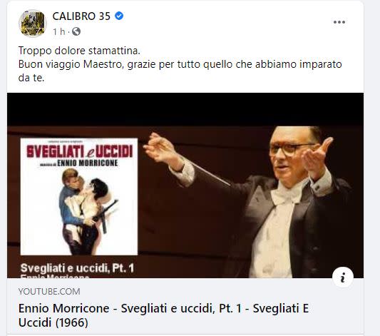 L'omaggio al maestro Ennio Morricone