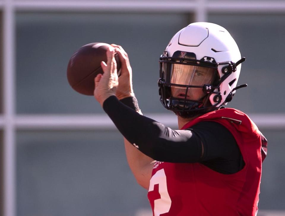 Quarterback Tyler Shough has been one of the Texas Tech athletes in the best position to benefit from name, image and likeness.