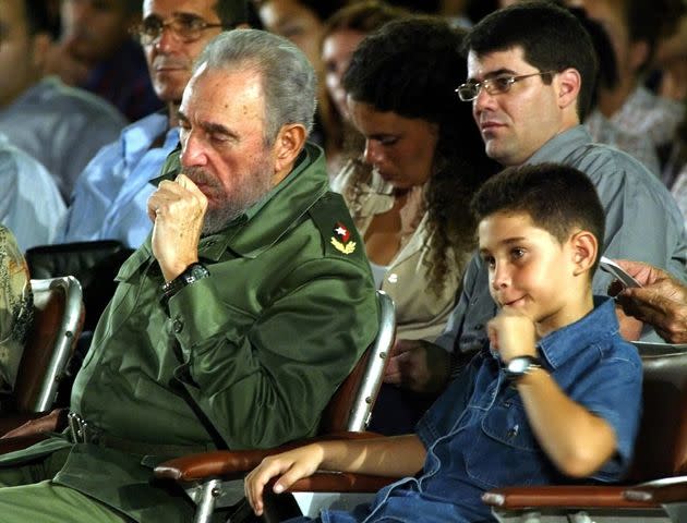 González, right, described Fidel Castro, left, as a father figure.