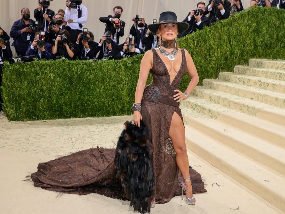 Jennfier Lopez at the 2021 Met Gala.