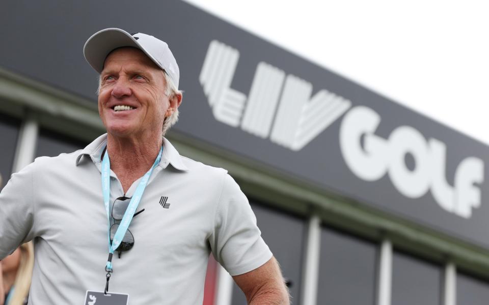 Greg Norman has been the chief promoter of the LIV Golf tour, which is to merge with the PGA Tour and DP World Tour - Jonathan Ferrey/LIV Golf via Getty Images