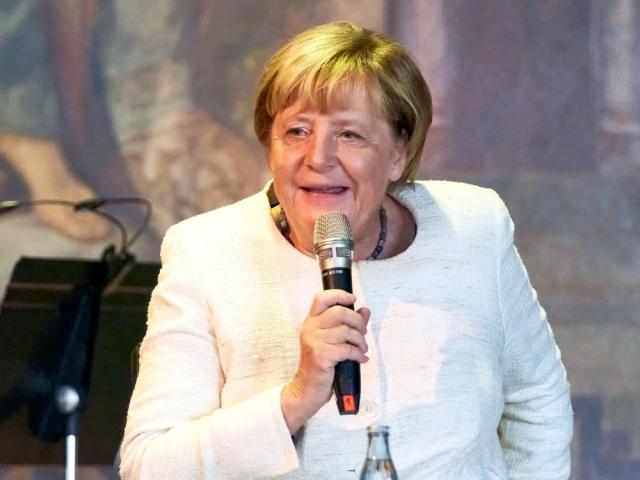 Angela Merkel im September 2022 beim Festakt zum 1100-jährigen Stadtjubiläum von Goslar in der Kaiserpfalz. (Bild: imago/Future Image)