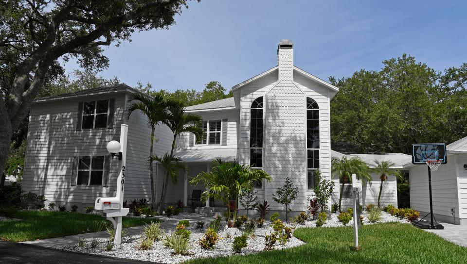 This four-bedroom, 3.5-bath, custom-built two-story home with a two-car garage at 2301 64th St. W. is 2,477 square feet, with an asking price of $750,000.