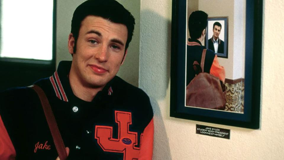 <p> One of Chris Evans’ first movie roles was in 2001’s Not Another Teen Movie, a parody of – you guessed it – teen movies. He played Jake Wyler, an archetypal ‘popular jock’, based on Freddie Prinze Jr.’s character in She’s All That and James Van Der Beek’s character in Varsity Blues. After his popular cheerleader girlfriend dumps him, Jake tries to get his own back by making “uniquely rebellious” Janey (Chyler Leigh) into the prom queen. The movie got mostly negative reviews. </p>