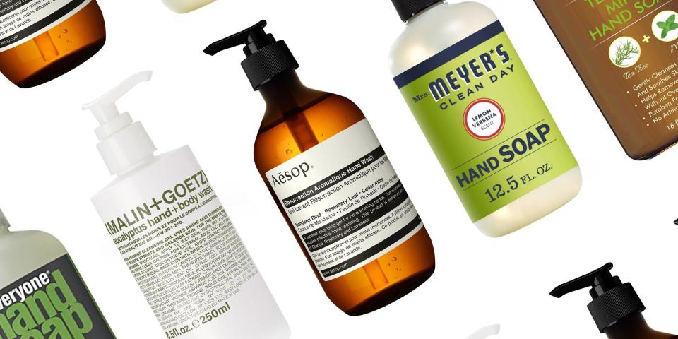<p class="body-dropcap">We're washing our hands constantly, which makes the soap we're using that much more important. Hand soap has entered the bodycare echelon as a major contender in the space; more brands are making it, everyone is stocking up on it, and we're all humming the chorus to Britney Spears's <em>Hit Me Baby One More Time</em> to make sure we get our <a href="https://www.cdc.gov/handwashing/when-how-handwashing.html" rel="nofollow noopener" target="_blank" data-ylk="slk:CDC-recommended 20 seconds;elm:context_link;itc:0;sec:content-canvas" class="link ">CDC-recommended 20 seconds</a> in—right? And while cutting down on the spread of germs is always a good thing, if you're interested in shopping for hand soaps with clean formulas, chic packaging, or cult-favorite status, keep on scrolling. </p>