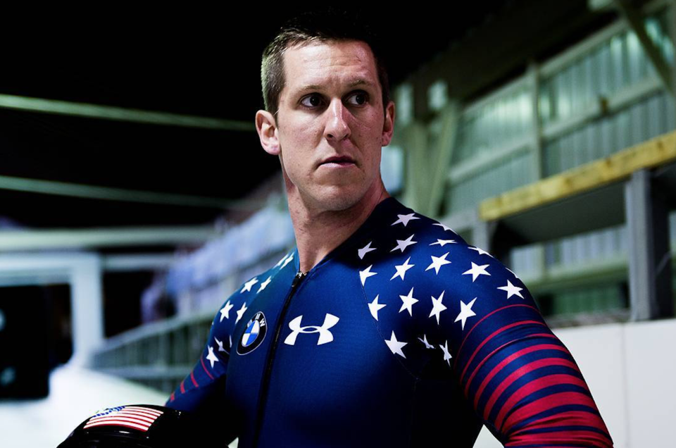 Nate Weber is competing in PyeongChang, but is thinking about a soldier, Adam Thomas, lost in the battle against ISIS. (@nateweberactual)