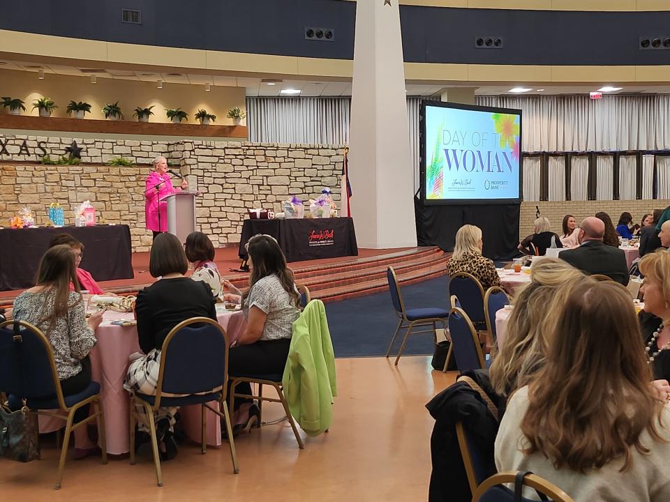 The Laura W. Bush Institute for Women's Health hosted its Day of the Woman event, featuring guest speaker Kevin Hines discussing the importance of mental health, Tuesday evening in the Amarillo Civic Center Grand Plaza.