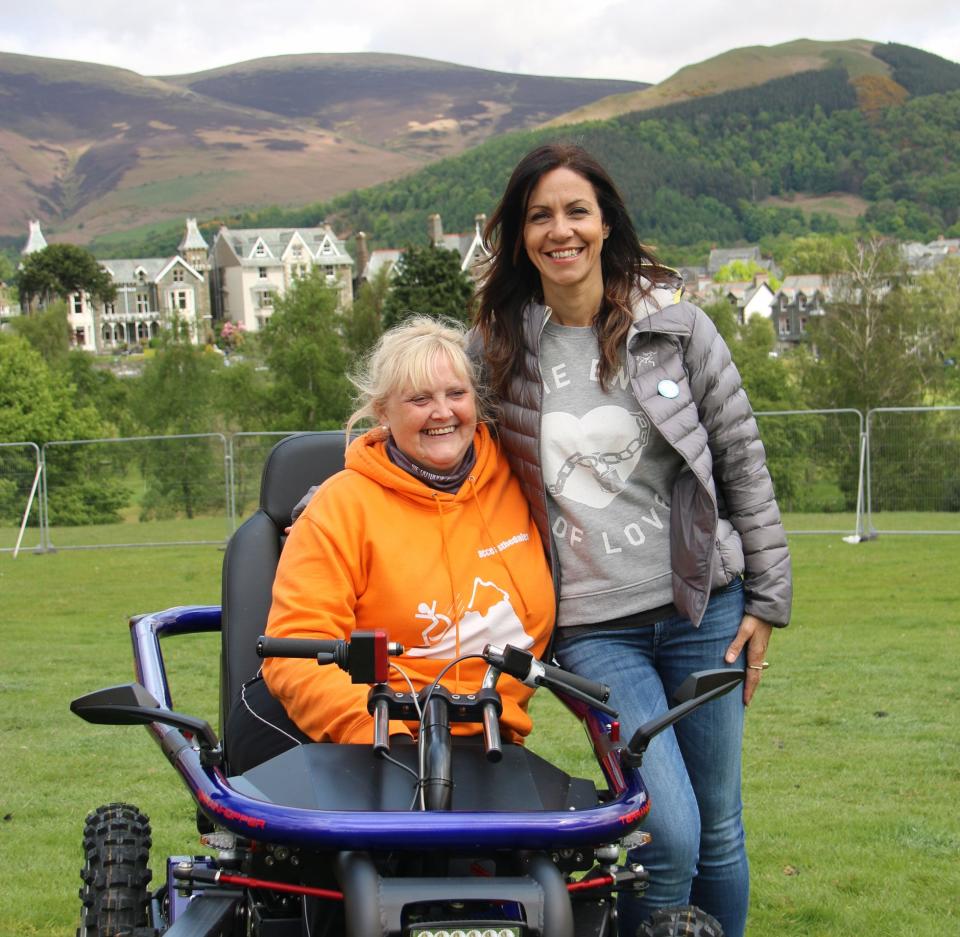 Debbie with Julia Bradbury 