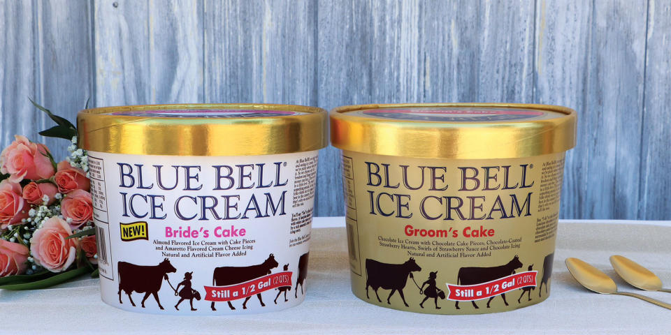 Blue Bell Wedding Cake Ice Cream