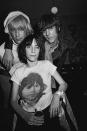 <p>Patti Smith poses with Iggy Pop and James Williamson of The Stooges in November 1974 backstage at the Whisky a Go Go in Los Angeles California.</p>