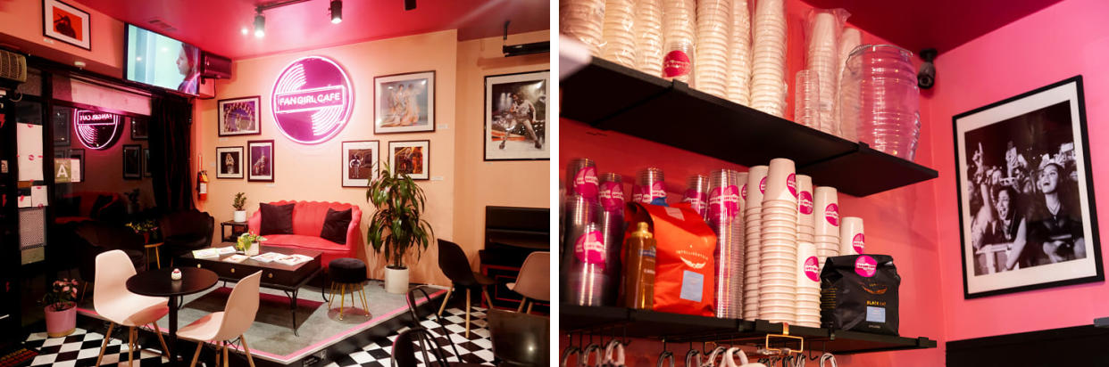 The interior of Fan Girl Cafe in West Hollywood, Calif. (Michelle Shiers / Betsy Martinez)