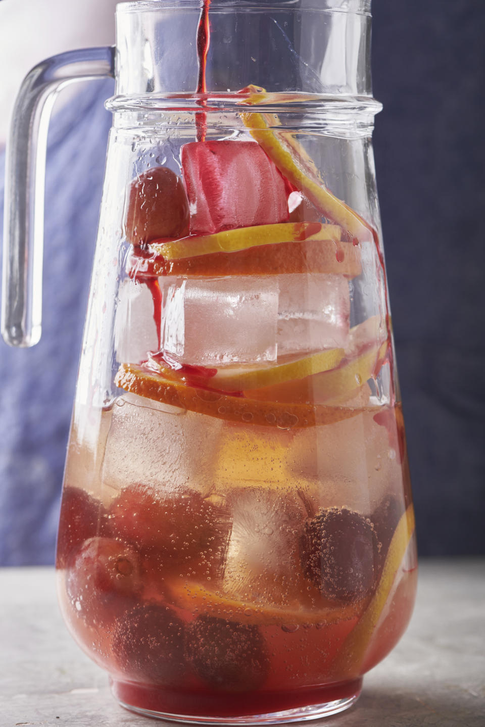 This March 2020 image shows a chilled Red Hibiscus Mocktail in New York. (Cheyenne Cohen/Katie Workman via AP)