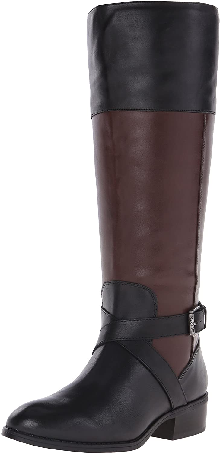 RALPH LAUREN Women's Maryann Wide-Calf Riding Boot