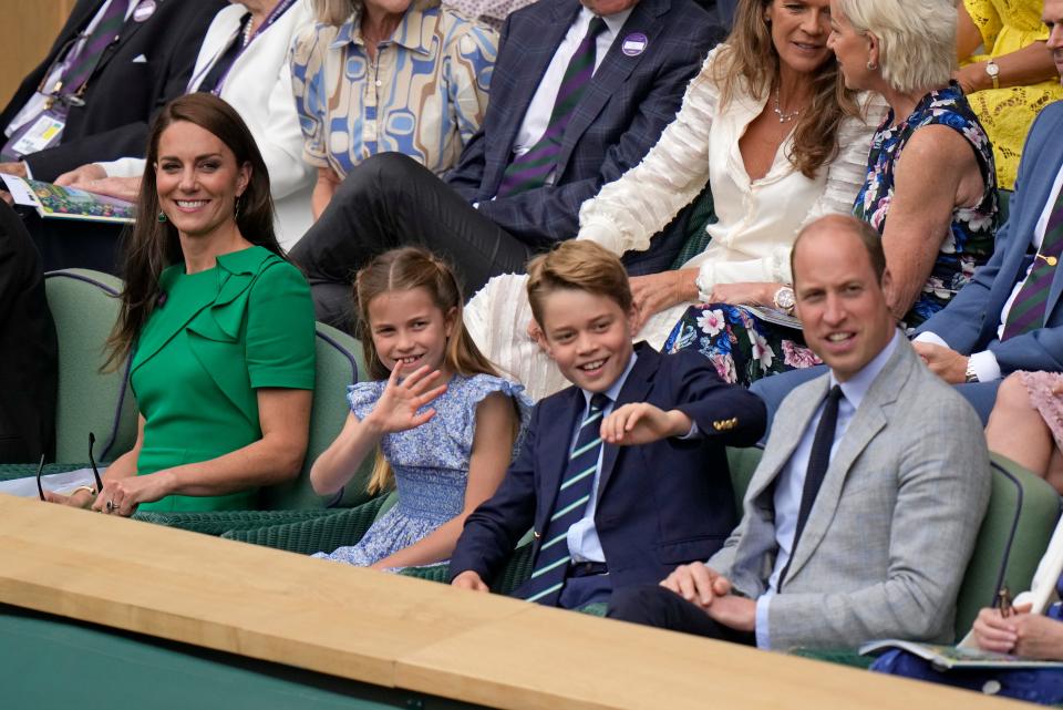 The royal family's kids get their games faces on.