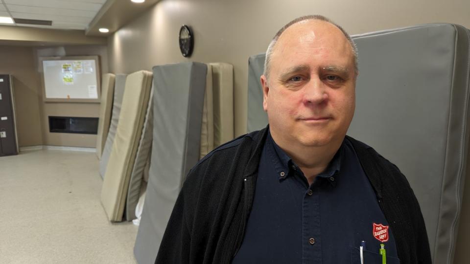 Gordon Taylor says that if someone released from the hospital needs extra assistance, for example in using the washroom, the Salvation Army shelter doesn't have the staffing or ability to help them.