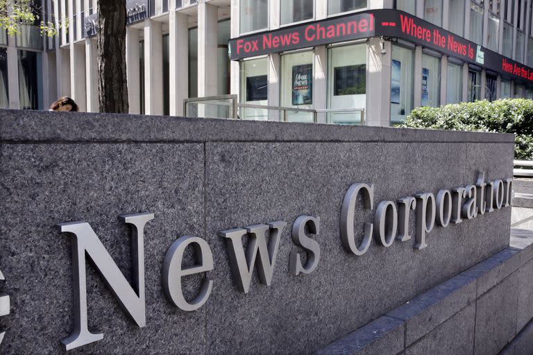 La sede de la compañía del magnate Rupert Murdoch, News Corporation, en Nueva York