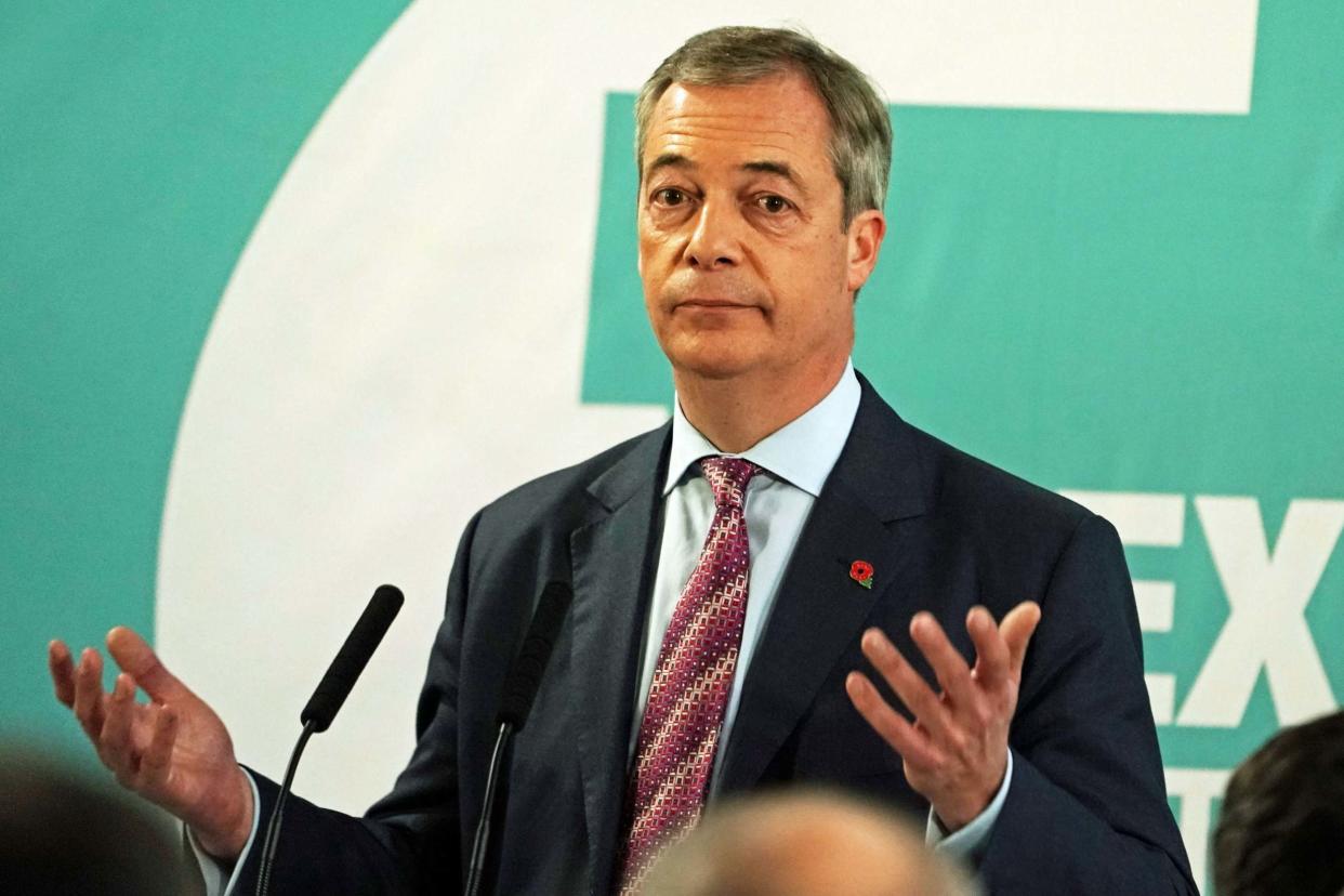 Brexit Party leader Nigel Farage: PA