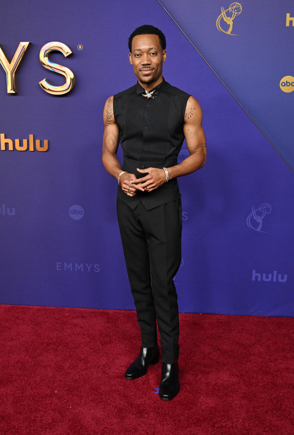 Tyler James Williams at the 76th Primetime Emmy Awards held at Peacock Theater on September 15, 2024 in Los Angeles, California.