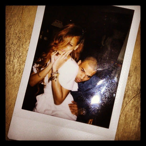 Rihanna uploaded photos of her and Brown to her Instagram account following her 25th birthday celebrations.