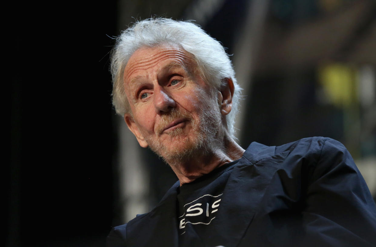 LAS VEGAS, NV - AUGUST 05:  Actor Rene Auberjonois speaks at the "Director's Cut" panel during the 17th annual official Star Trek convention at the Rio Hotel & Casino on August 5, 2018 in Las Vegas, Nevada.  (Photo by Gabe Ginsberg/Getty Images)