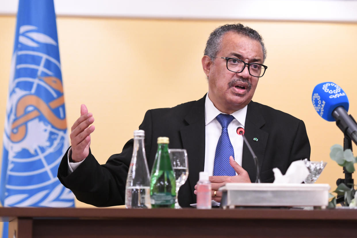 Tedros Adhanom Ghebreyesus, director-general of the World Health Organization, in Kuwait in July. 