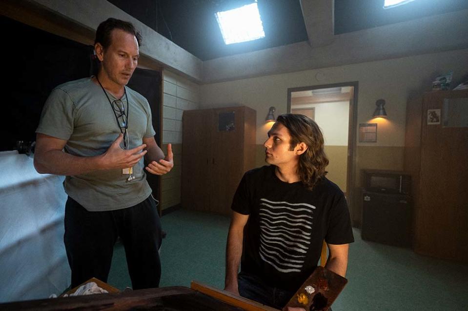 Patrick Wilson on the set of Insidious: The Red Door