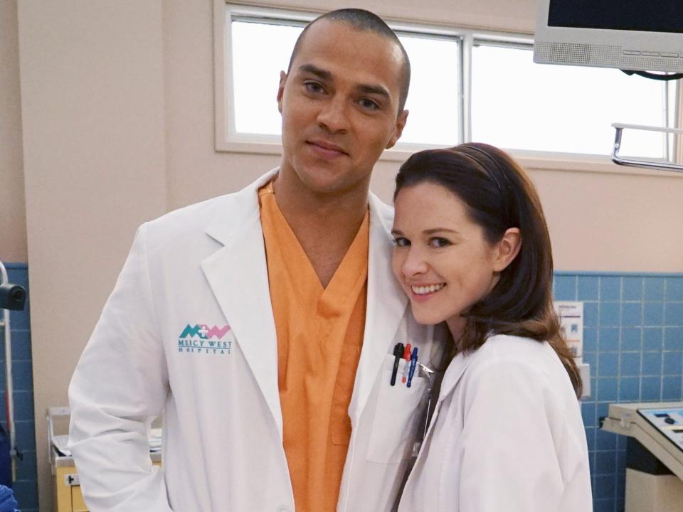 Jesse Williams and Sarah Drew.