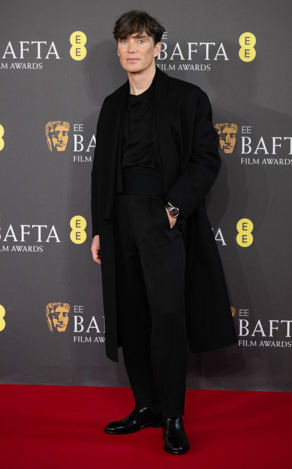 LONDON, ENGLAND - FEBRUARY 18: Cillian Murphy attends the 2024 EE BAFTA Film Awards at The Royal Festival Hall on February 18, 2024 in London, England. (Photo by Samir Hussein/WireImage)