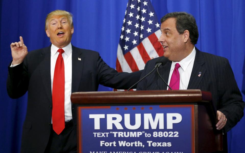 Christie Trump - Credit: Mike Stone/Reuters