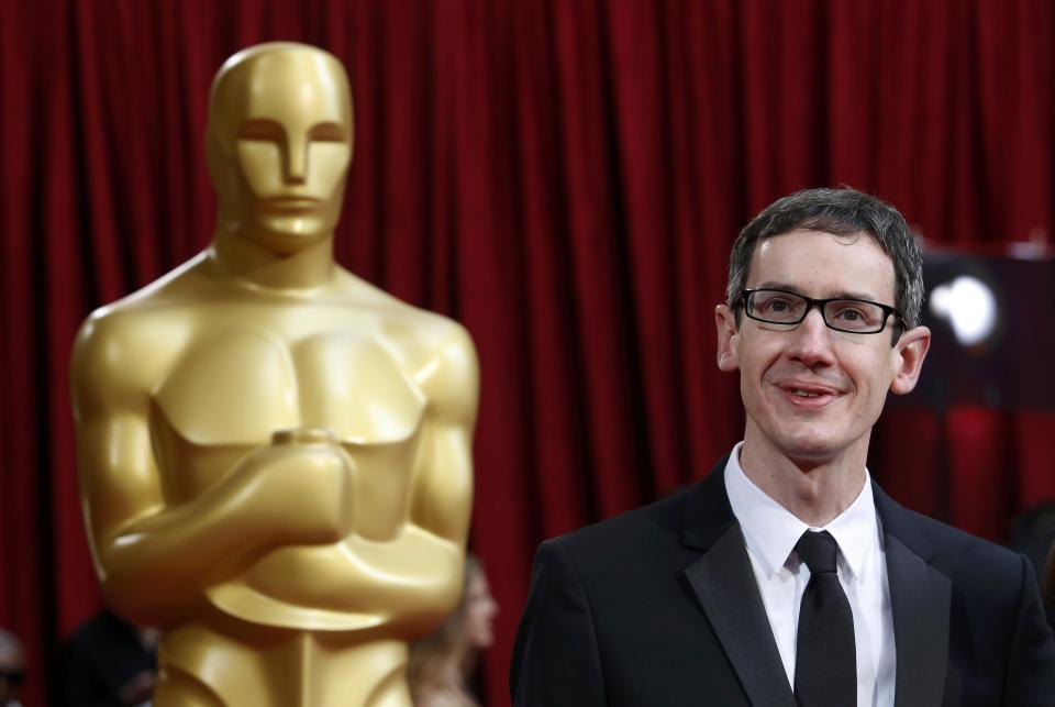 Steven Price, nominee for original score for the film "Gravity", arrives at the 86th Academy Awards in Hollywood
