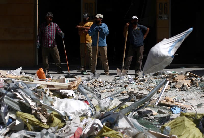 Aftermath of Tuesday's blast in Beirut's port area