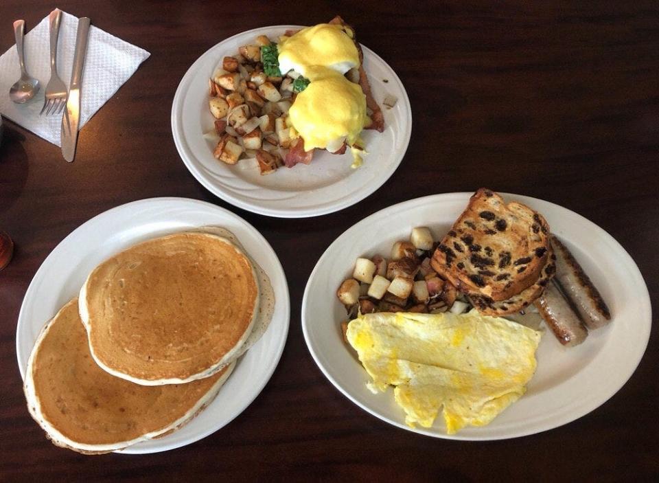 Breakfast plates at Lino's Restaurant.